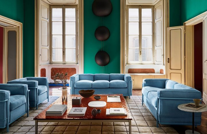 Гостиная в винтажном стиле от Cassina
