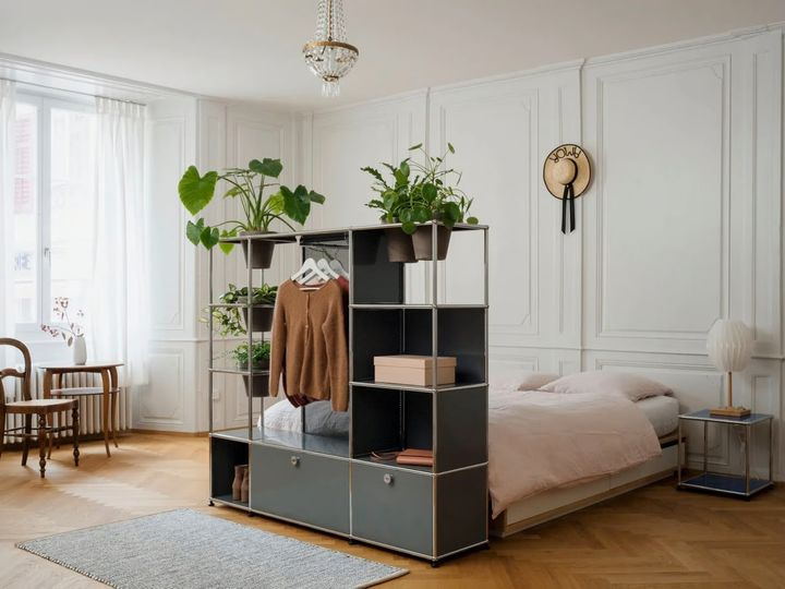 USM – World of Plants для USM Haller, идея для разделения комнат дома с помощью растений.