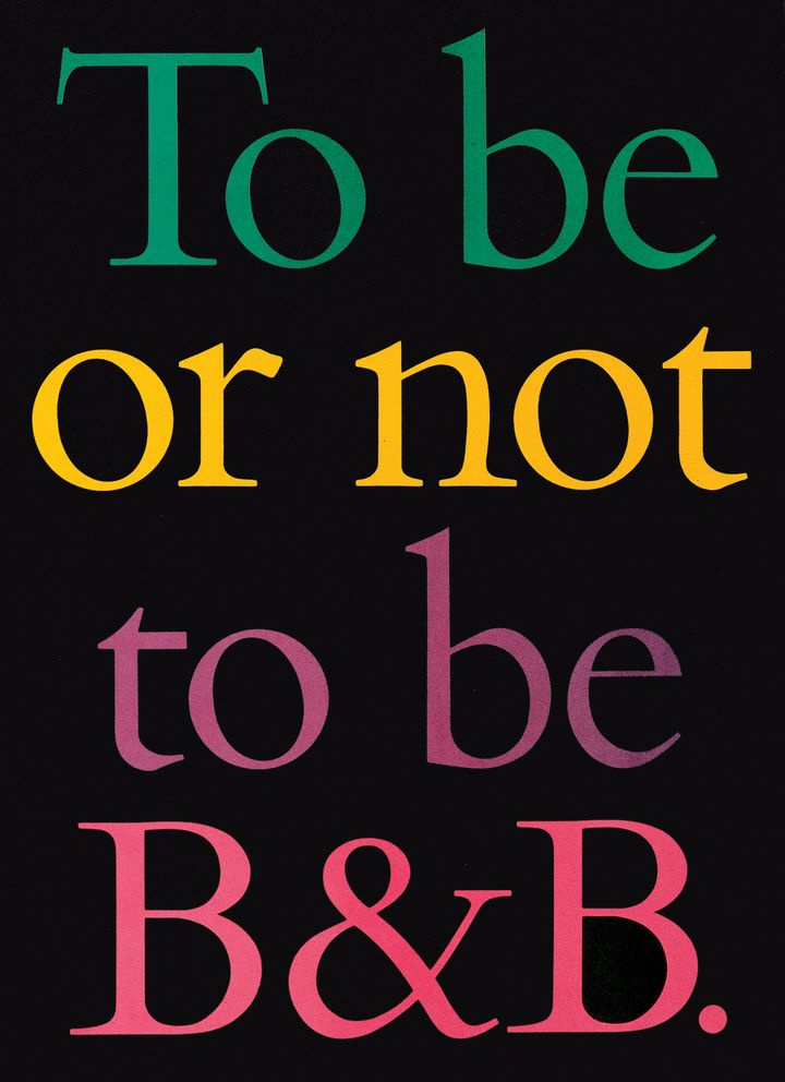 Рекламная кампания «Be or not to be B&B», 1989.