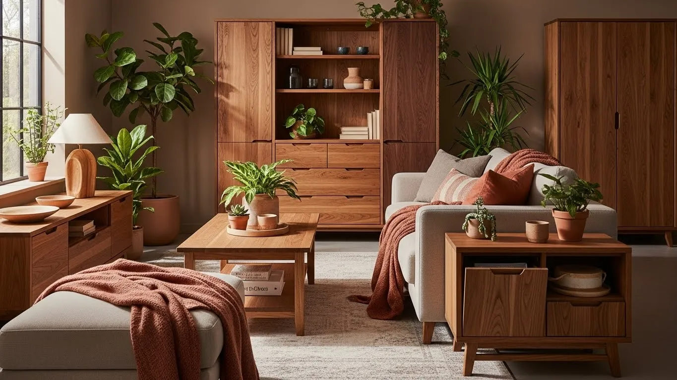 Уютный интерьер в натуральных тонах для знаков Земли