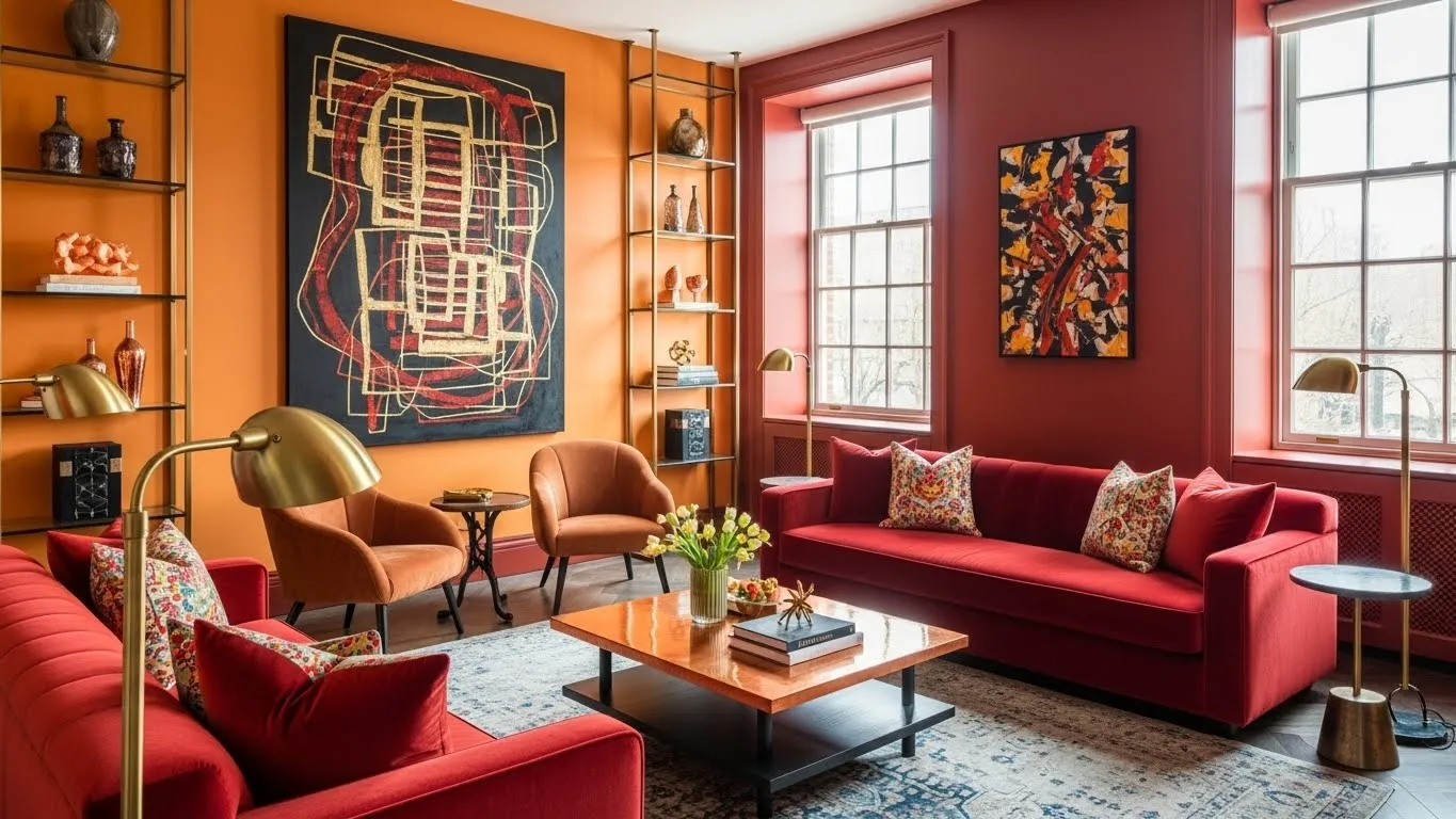 Яркий интерьер для знаков Огня