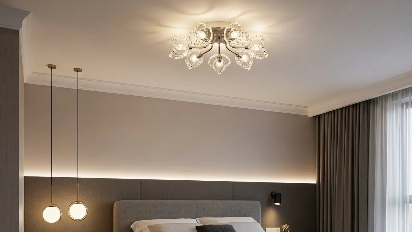 Потолочная люстра для низких потолков