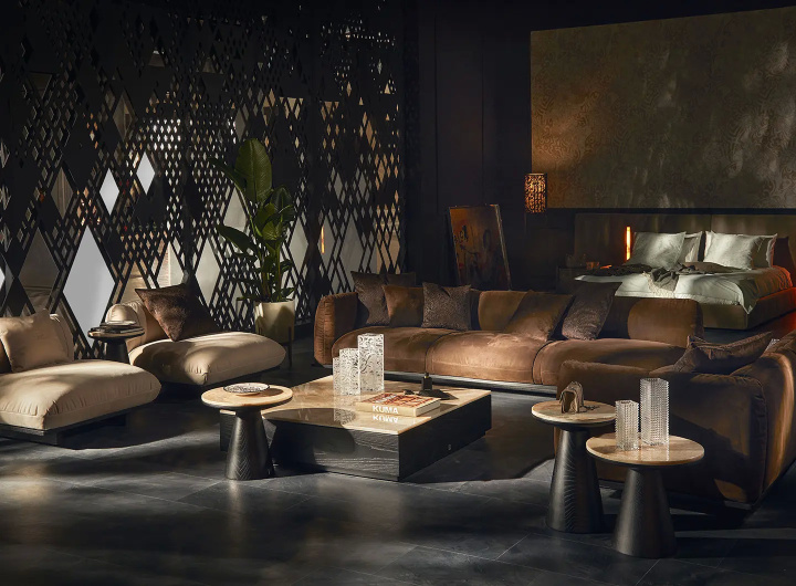 Диван JOEY, коллекция JR Home от John Richmond, Formitalia Group в сотрудничестве с Marco Casamonti & Partners &mdash; Salone del Mobile 2026