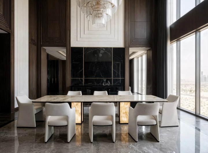 Стол MICK и стулья KEITH, коллекция JR Home от John Richmond, Formitalia Group