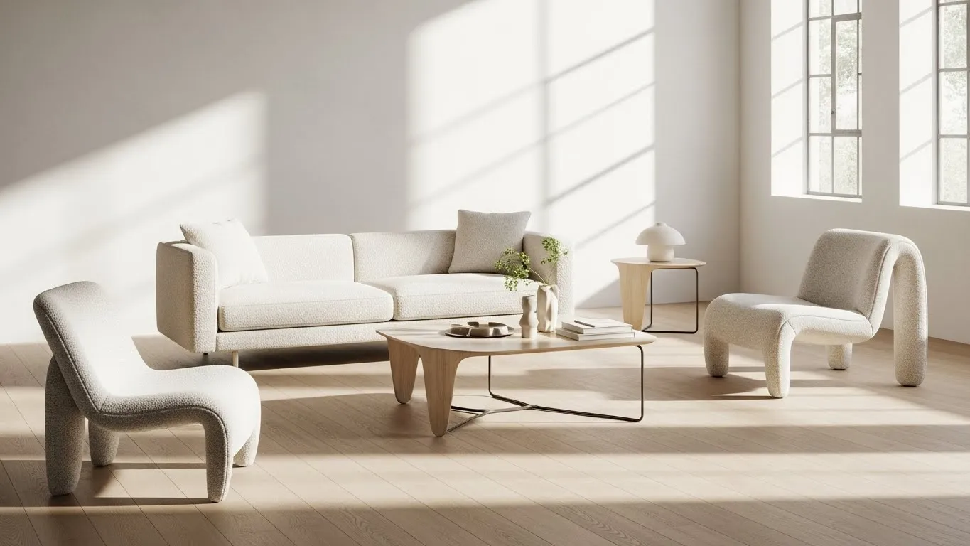 Подбор мебели для светлой гостиной