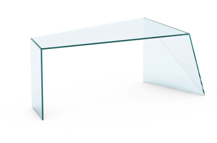 Стол Penrose из прочного прозрачного стекла от дизайнеров Исао Хосое, Люсия Фонтана и Масая Хашимото