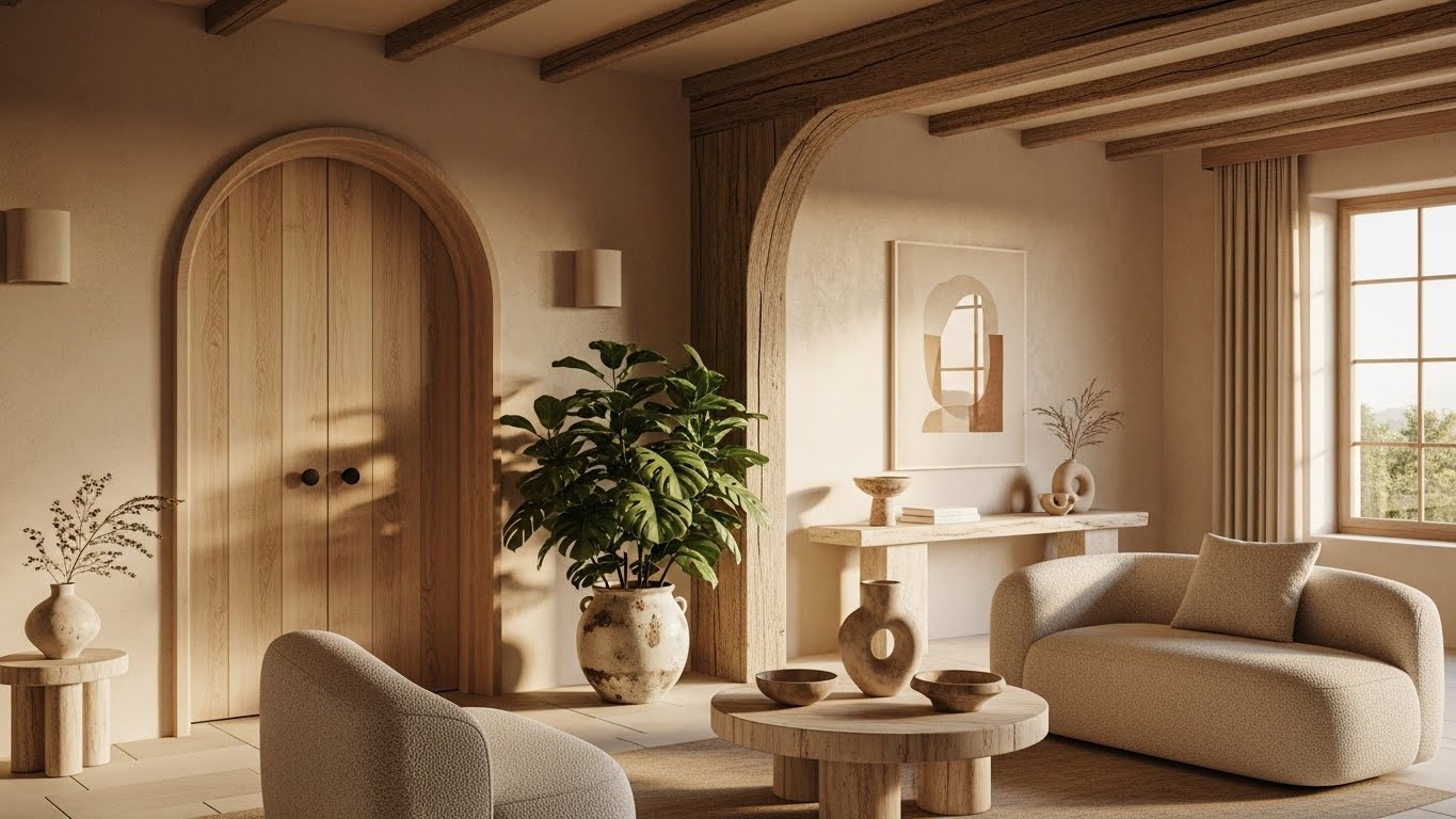 Тренды интерьера 2025: теплый минимализм