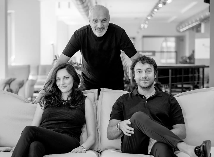 Миммо Ферри с Паолой и Рокко