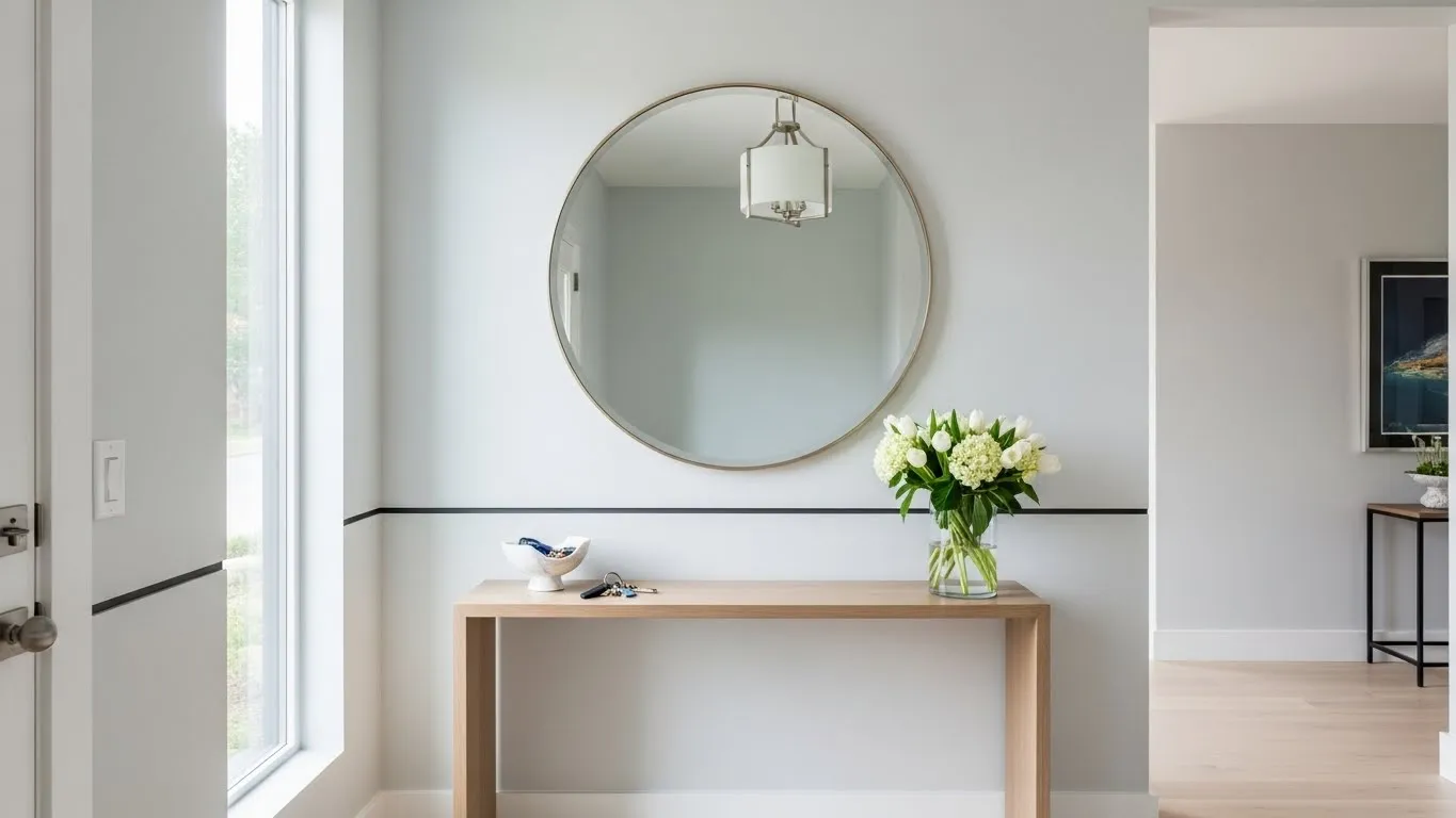 Оптимальная высота зеркала в прихожей