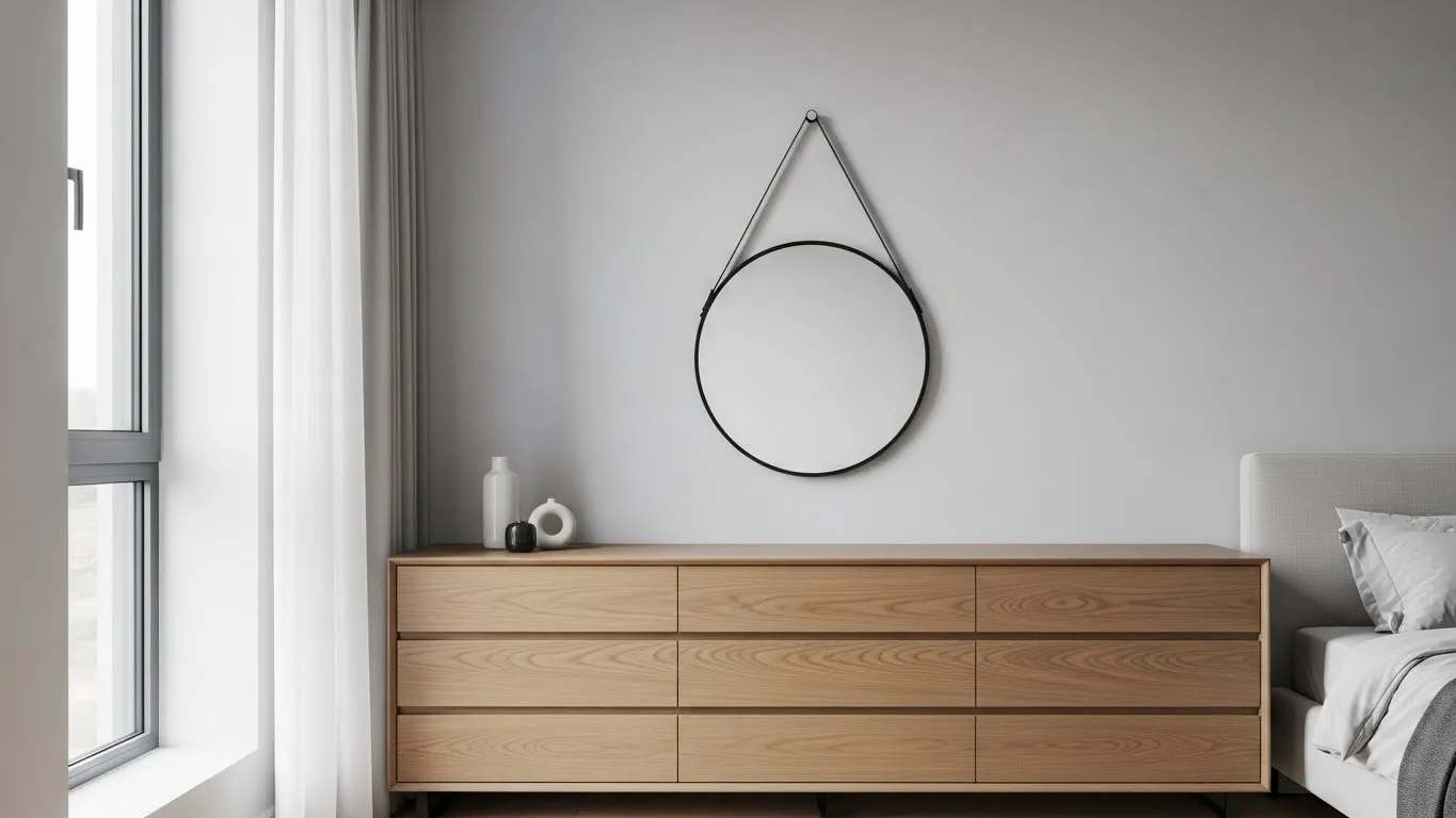 Ошибка: слишком маленькое зеркало над широким комодом