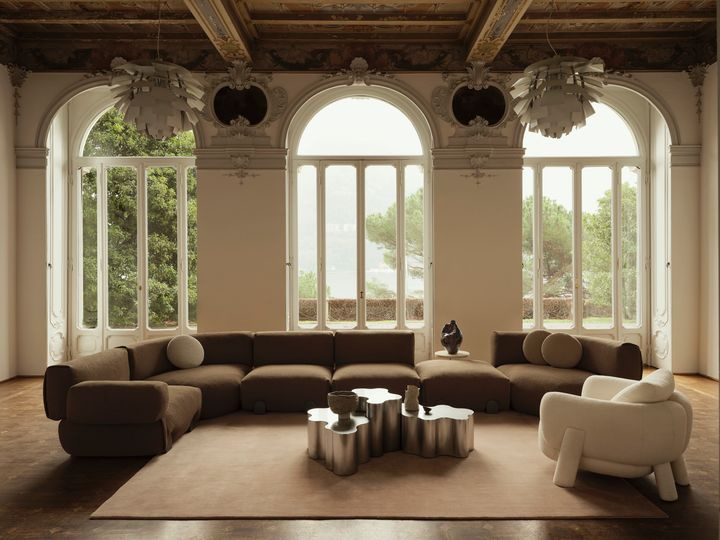 Диван Simposio, кресло Anam и журнальные столики Teatro Magico Low. Фото: Томас Пагани