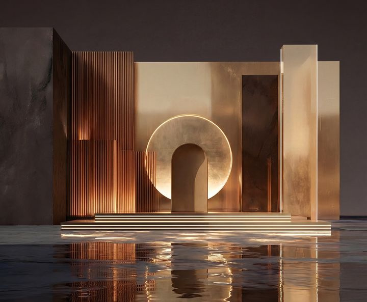 Aurea, архитектурная фикция. Salone del Mobile 2026 в Милане | Проект Maison Numéro 20, иллюстрации Maison Numéro 20 © Maison Numéro 20