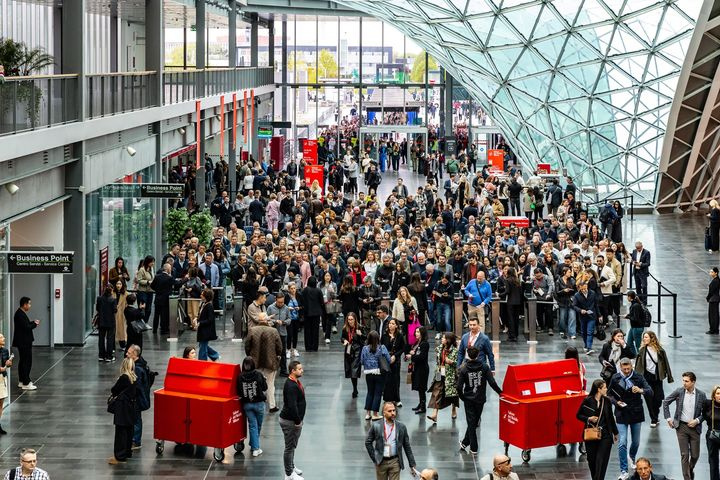 Вход на Salone del Mobile.Milano 2025 © Giulia Copercini