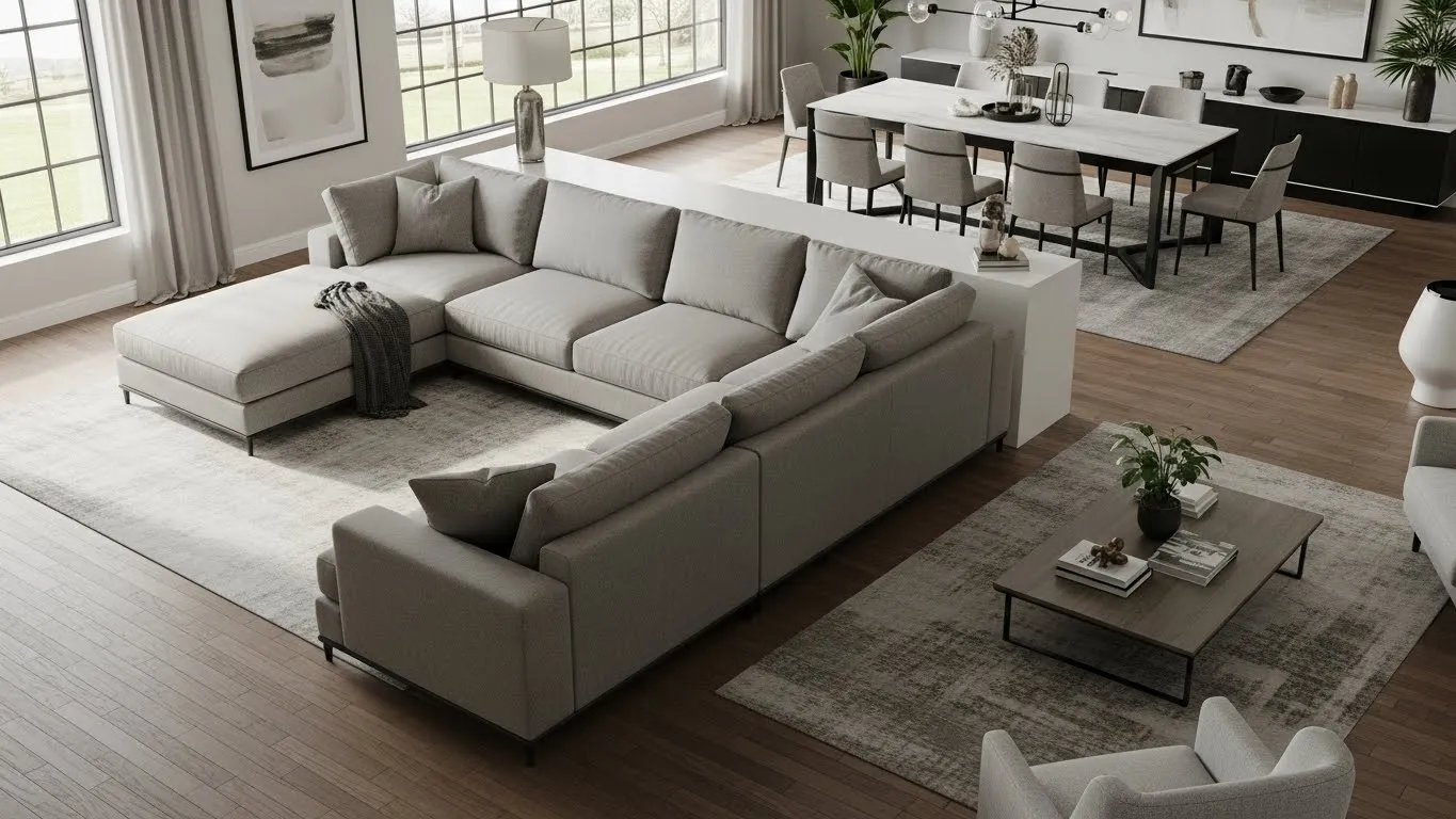 Схемы расположения дивана в интерьере