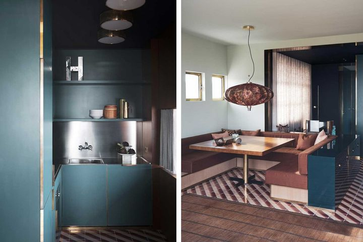 Синий в проекте Etage 5, Latitude 43 от DIMORESTUDIO, создаёт интимную и утончённую атмосферу – Сен-Тропе / Франция / 2025 | © Фото: Andrea Ferrari