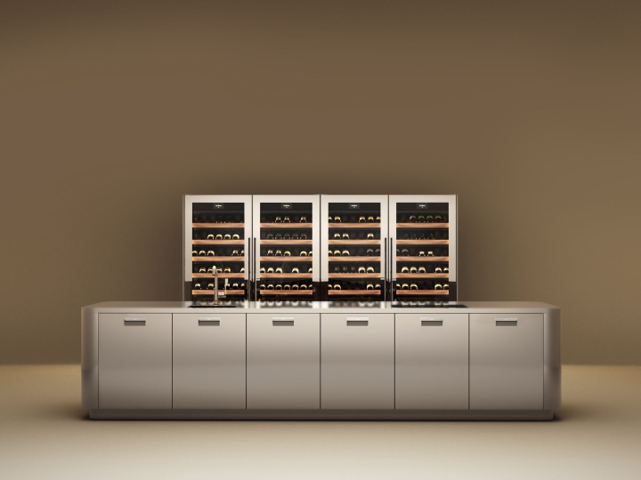 Словно скульптура: кухонный остров в центре внимания