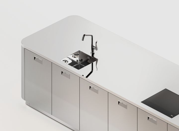 Kora, фасад Italia — кухня Arclinea, дизайн Антонио Читтерио