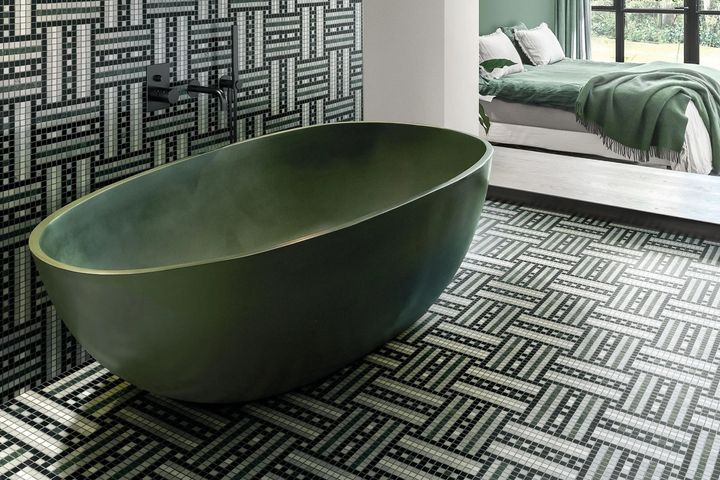 Плитка Alma Tadema Green от Bisazza