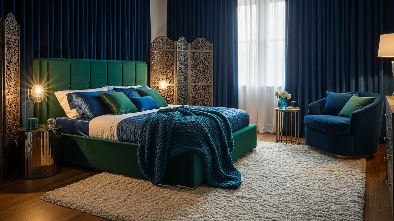 Глубокий синий интерьер для знаков Воды