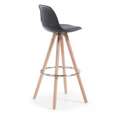 Барный стул La Forma Stag 38,5 x 40 x h97 см, чёрный