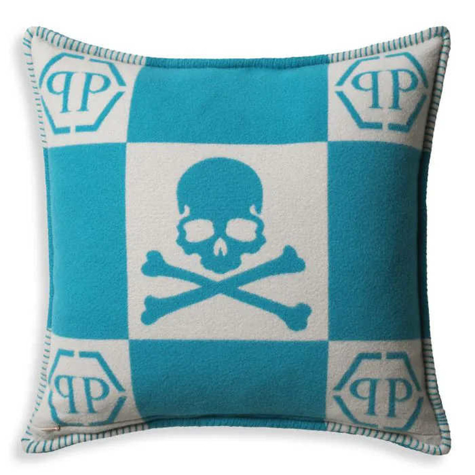 Подушка Eichholtz Cashmere Skull Philipp Plein 45 x h45 см - фото товара