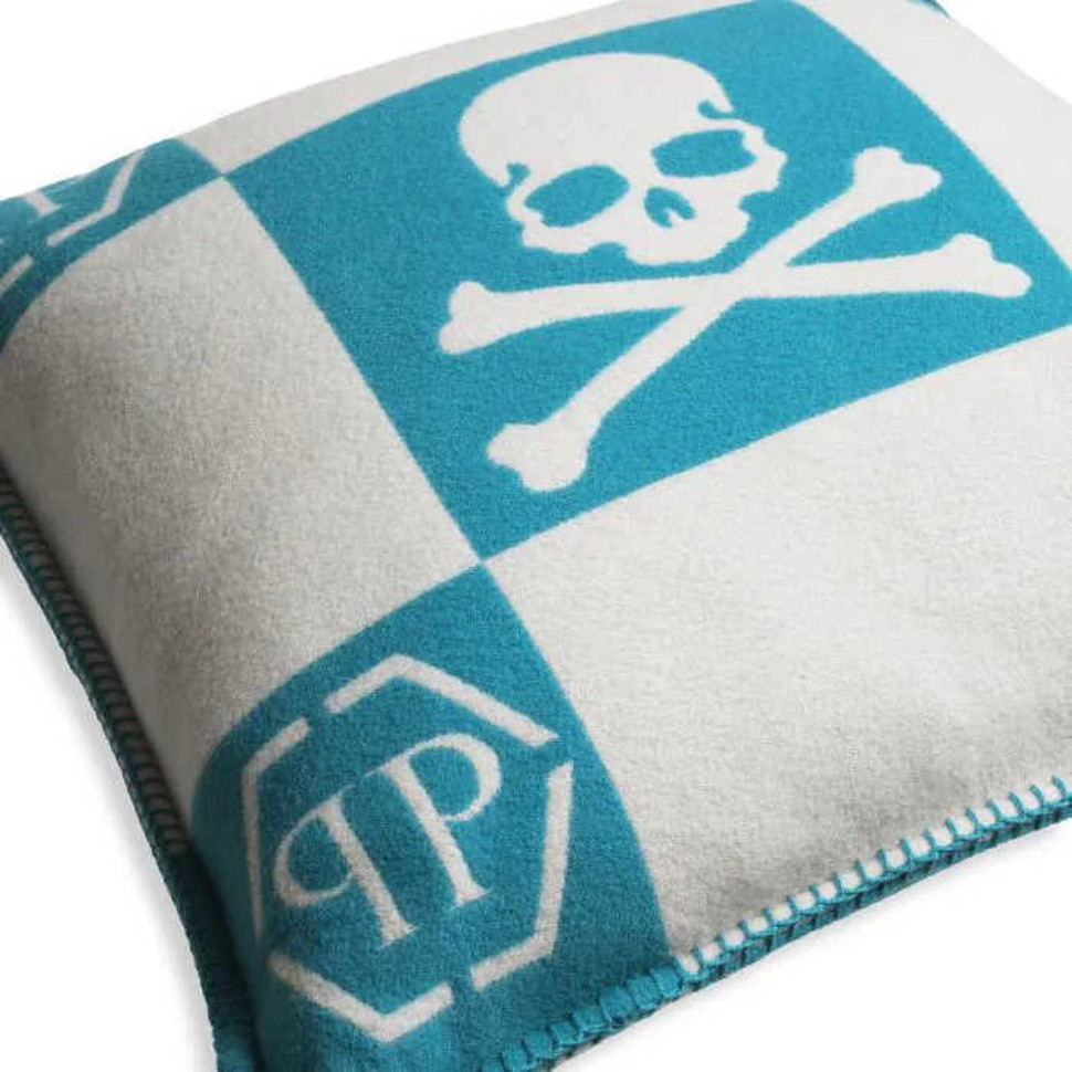 Подушка Eichholtz Cashmere Skull Philipp Plein 45 x h45 см - материал