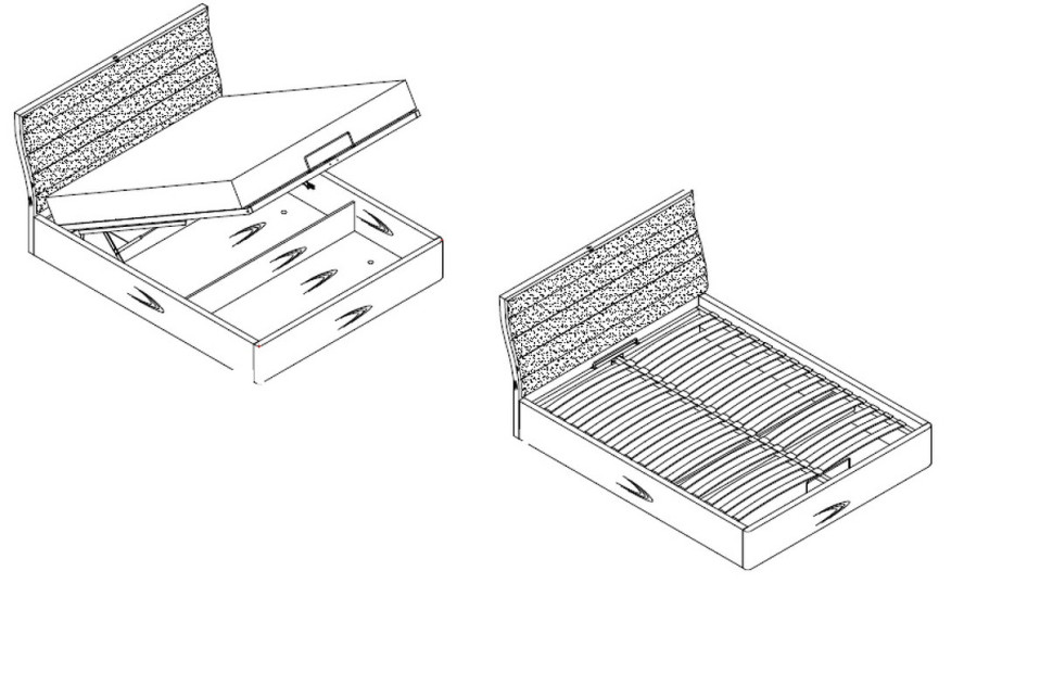 Кровать c подъемным механизмом Mod Interiors Ronda 171 x 227,3 x 104,5h nc73168