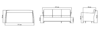 Диван Cielo Skyline Design Cielo 171 x 76 x 74h nc89479