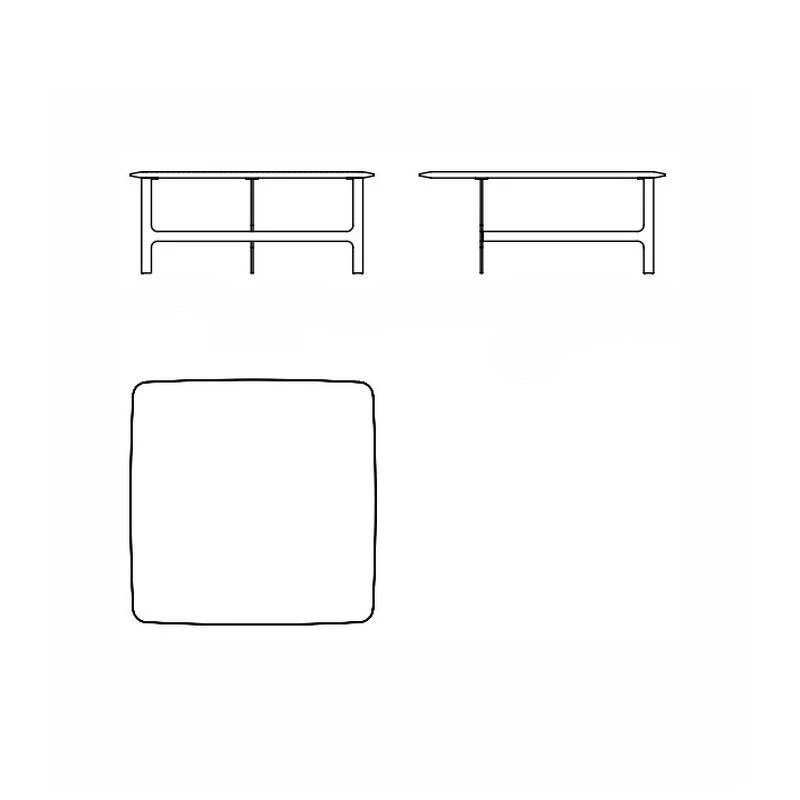 Журнальный столик Malmo Alf Dafre Complementi E Divani 100 x 100 x 41,3h nc78349