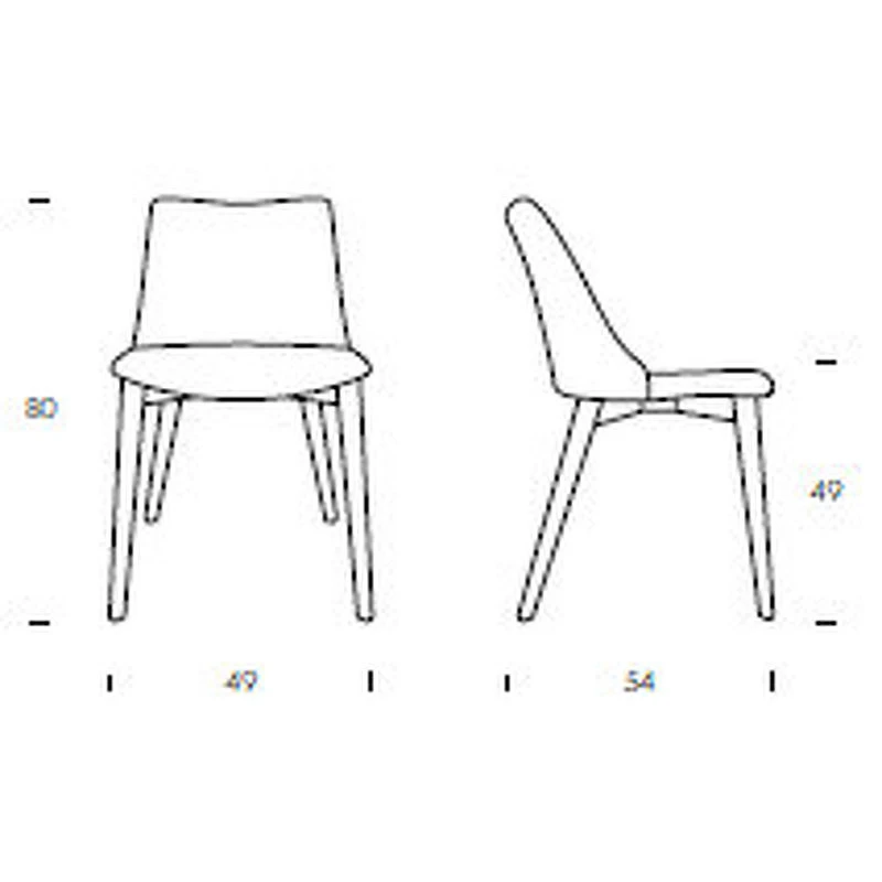 Стул Agata Tonin Casa Modern 49 x 54 x 80h nc65888