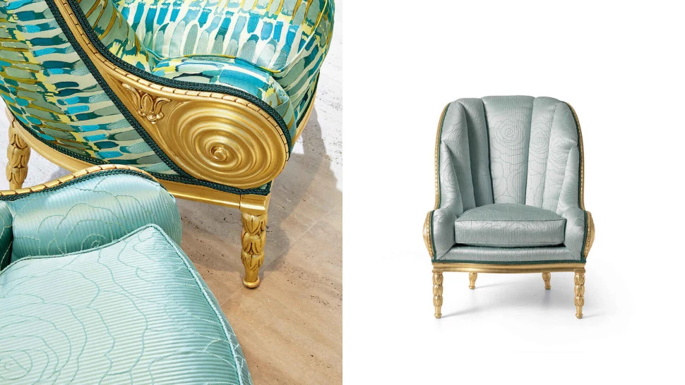 Кресло Angelo Cappellini Louis XVI golden 0052