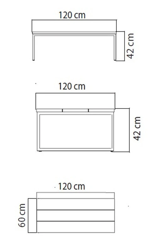 Журнальный столик Horizon Skyline Design Horizon 120 x 60 x 42h nc67698