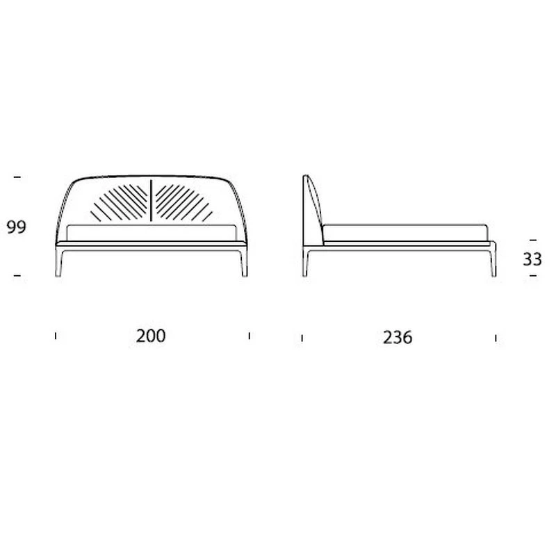 Кровать Michelangelo Tonin Casa Modern 200 x 236 x 99h nc94698