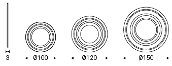Размеры Зеркало Cattelan italia  Ring