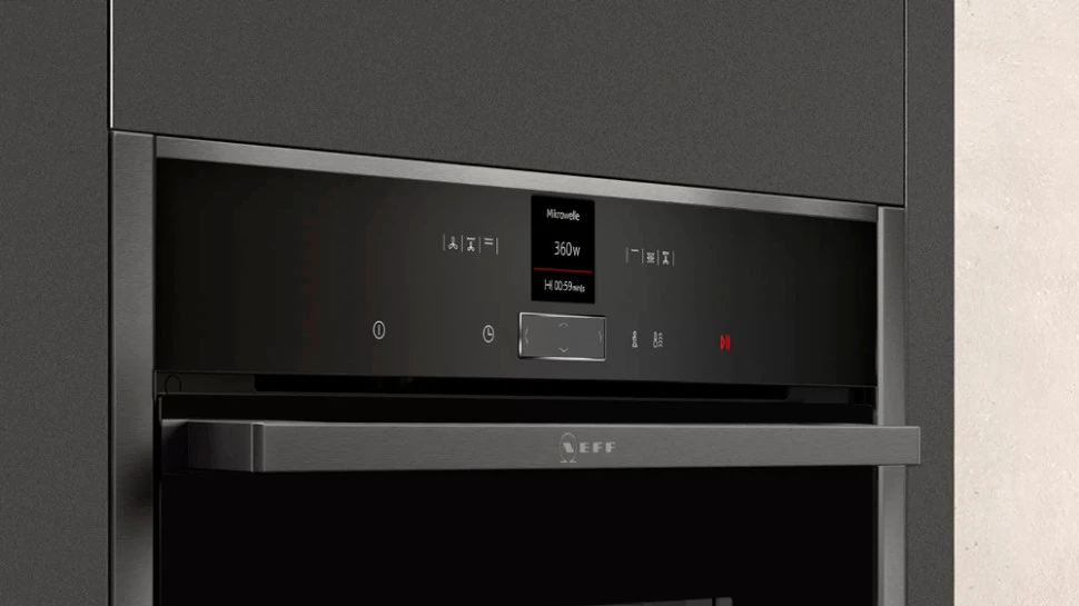 Компактный встраиваемый духовой шкаф с микроволнами Neff C17MR02G0