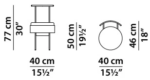 Размеры Стул Baxter T chair