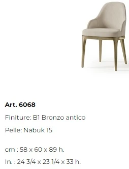 Размеры Стул Bizzotto Italia Dune 6068