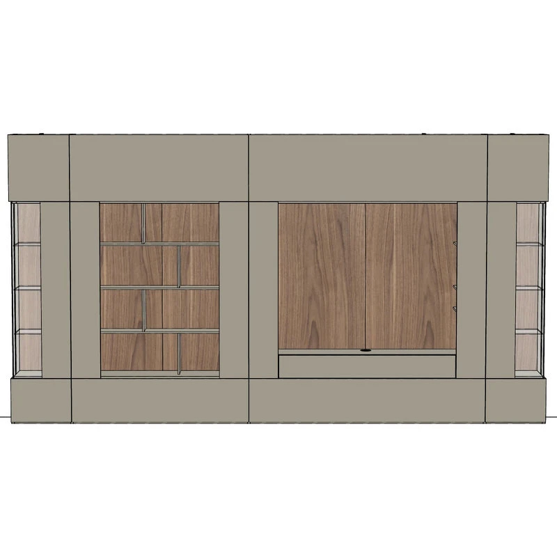 Книжный шкаф Caccaro Freed Home 452,5 x 42,7 x 244,9h nc104818
