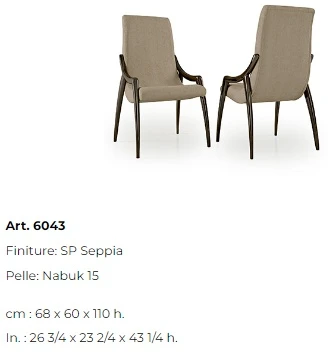 Размеры Стул Bizzotto Italia Symphony 6043
