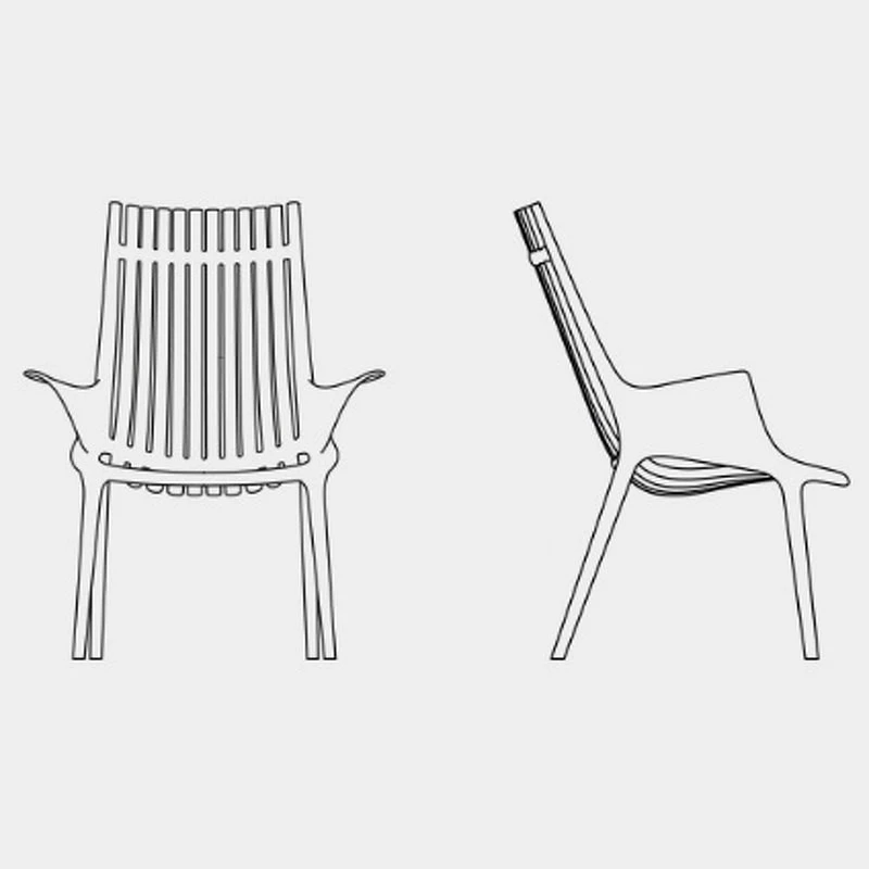 Стул высокий Ibiza Vondom Vondom 72 x 67 x 91h nc102536