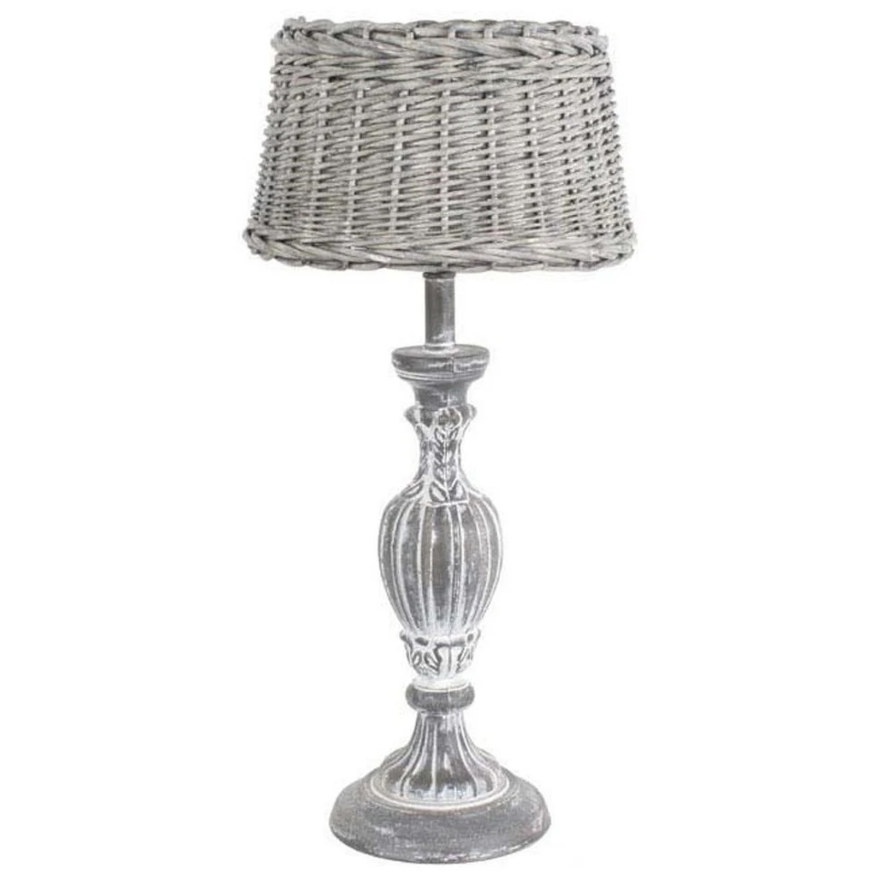 Деревянная настольная лампа Country Arts &amp; Craft Vintage 52h x d26 nc26225