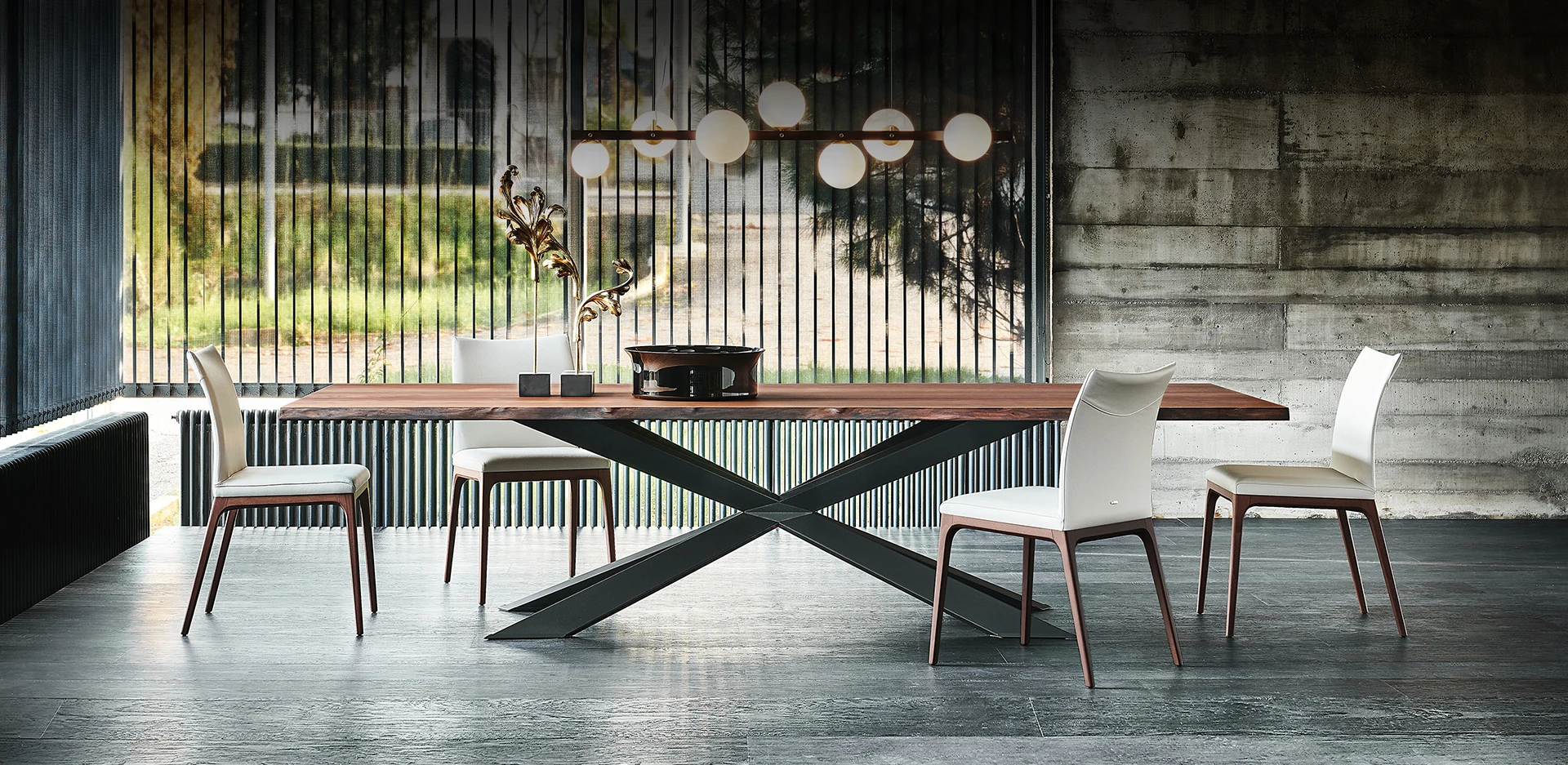 Стол в столовую Cattelan italia  Spyder Wood