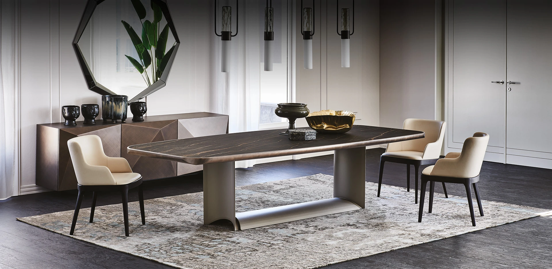 Стол в столовую Cattelan italia Dragon Keramik