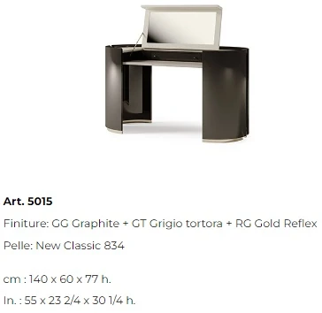 Размеры Туалетный столик Bizzotto Italia Ikat 5015