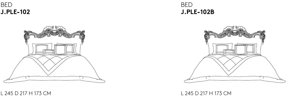 Размеры Кровать Jumbo Collection Pleasure 1