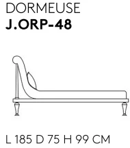 Размеры Кушетка Jumbo Collection Orpheus