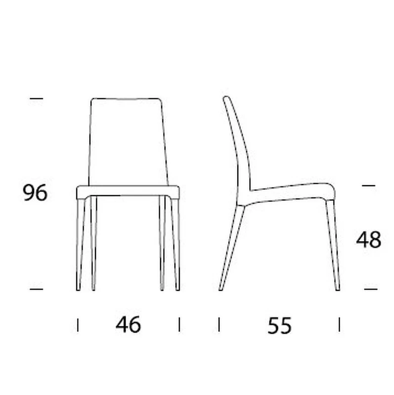 Стул Aragona Tonin Casa Modern 46 x 55 x 96h nc52767