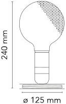 Размеры Настольная лампа Flos Lampadina