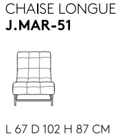 Размеры Кушетка Jumbo Collection Marquise