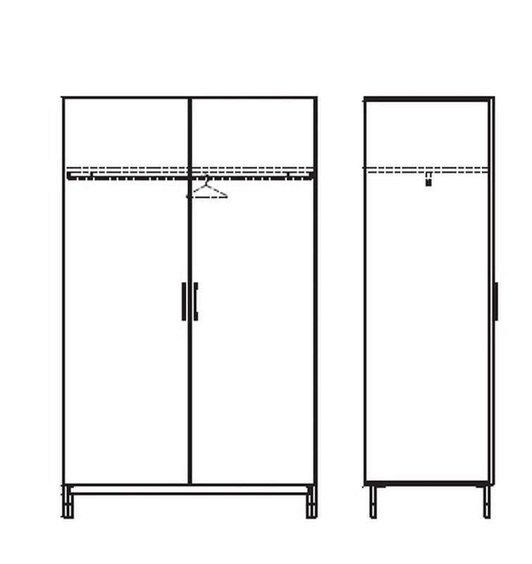 Гардероб Mod Interiors Benissa 120 x 61 x 200h nc93860